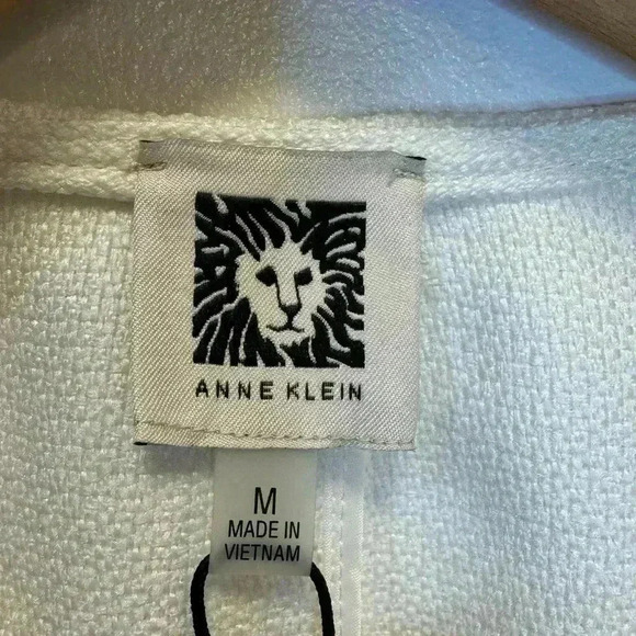 NWT Anne Klein women’s white open front dress jacket formal wear size medium - Picture 4 of 12
